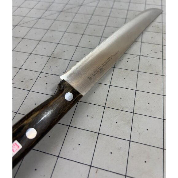 J.A. Henckels Kitchen Long Slicing Knife 731 Rosewood Handle Solingen Germany 8" - Picture 7 of 7